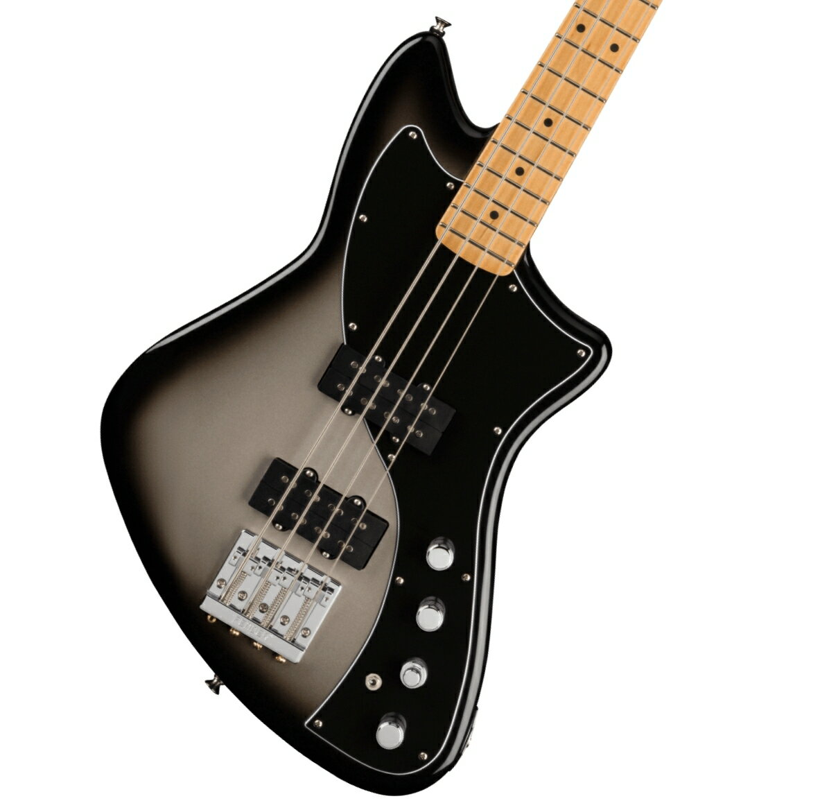 《WEBSHOPクリアランスセール》Fender / Player Plus Active Meteora Bass Maple Fingerboard Silverburst フェンダー【PNG】