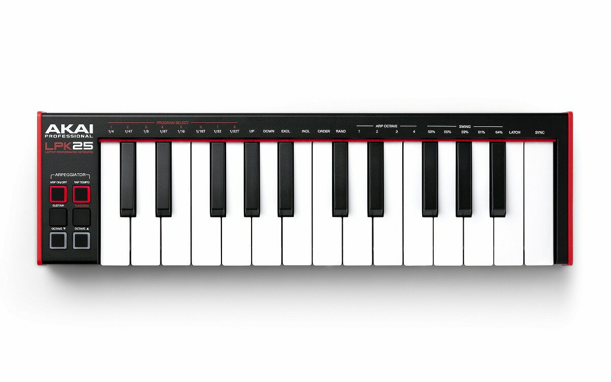 Akai Professional / LPK25 ラップトップ・パフォーマンスキーボード【お取り寄せ商品】【PNG】