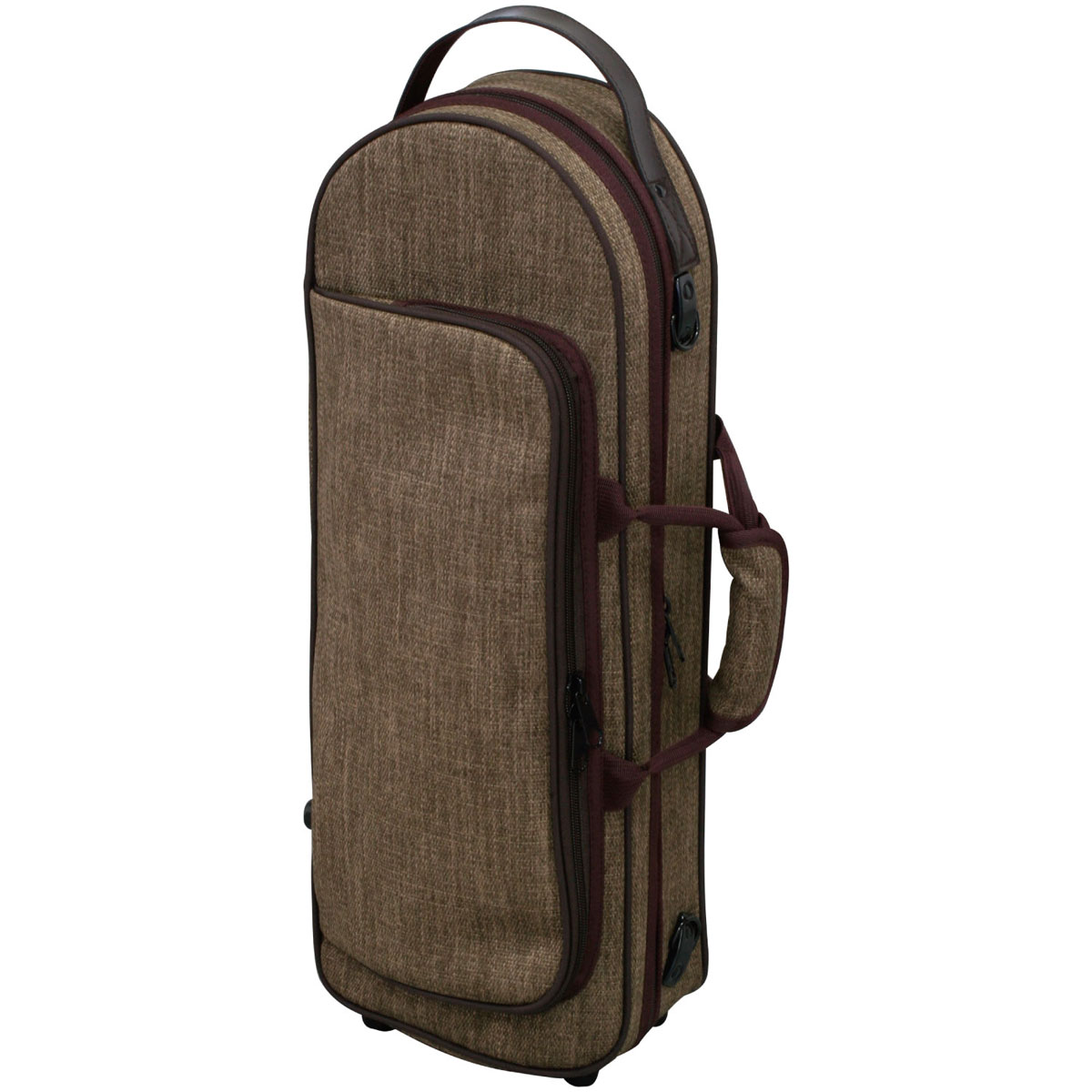 イシバシ楽器 WEB SHOPのKIKUTANI / TR-TWEED BRO トランペット用 セミハードケース ツイード ブラウン 【PNG】【お取り寄せ商品】｜アングル2
