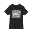 《WEBSHOPクリアランスセール》Gibson / GA-TEE-FLRL-BLK-SM Floral Block Logo Tee (Black) Smal...