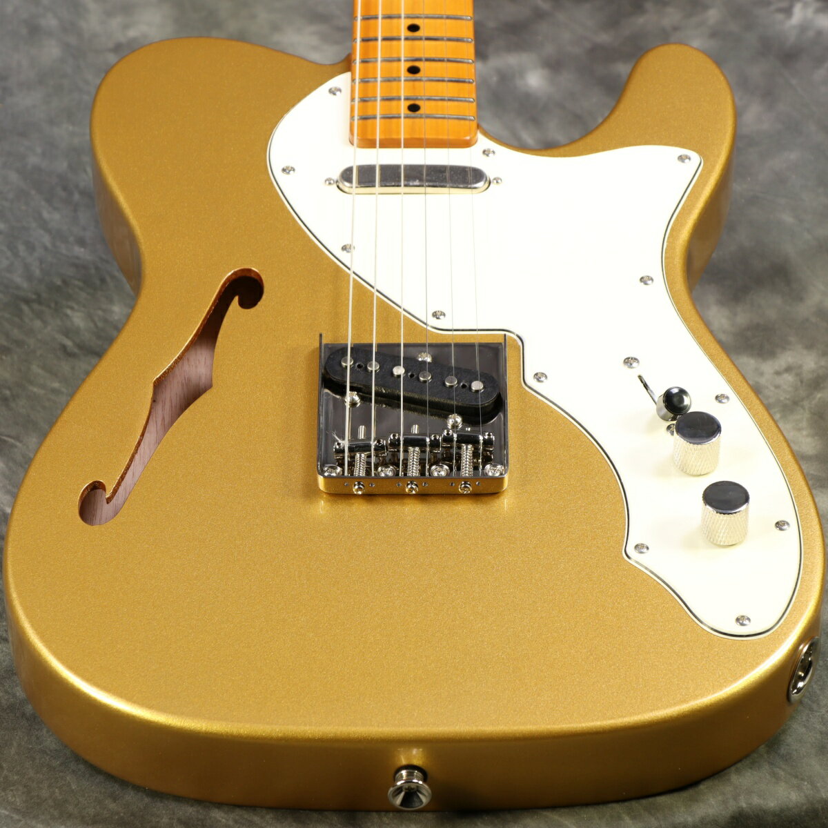 《WEBSHOPクリアランスセール》Squier by Fender / FSR Classic Vibe 60s Telecaster Thinline Maple Fingerboard Parchment Pickguard Aztec Gold スクワイヤー【YRK】《+4582600680067》