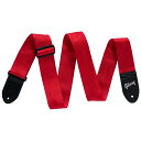 《WEBSHOPクリアランスセール》Gibson / ASBELT-RED The Seatbelt (Red) ギブソン ストラップ【PNG】