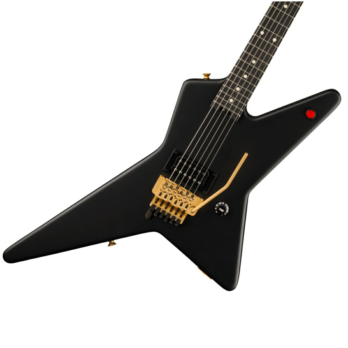 《WEBSHOPクリアランスセール》EVH / Limited Edition Star Ebony Fingerboard Stealth Black with Gold Hardware イーブイエイチ【PNG】