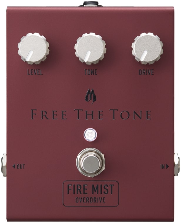 王道のブリティッシュロックサウンド「FIRE MIST」 FREE THE TONE創立15周年プロジェクトとして、私達がこれまでに培った豊富な知識や経験、そして確かな技術力とセンスを駆使し、エフェクターを構成する全ての要素を選別統合し「理想のサウンドを形にする」というコンセプトの基に「Integrated Series」の開発プロジェクトはスタートしました。記念すべき「Integrated Series」第一弾は「ドライブペダル」です。 圧倒的なダイナミックレンジ、煌く倍音、伸びやかなサスティーン、音の速さを持ちつつもファットなトーン、そして一番大事な事は、「濁りのないクリーンなドライブサウンド」。これらのすべてを具現化すべく、電気回路や電気パーツは勿論のこと、ケース・ノブの材質、質量、磁界等、音に関係するあらゆる要素を徹底的に検証し、試作を何度も繰り返しながら、数年の歳月をかけて完成したのが「STRING SLINGER」と「FIRE MIST」です。理想のドライブサウンドといえば、往年のBlack Face期に象徴されるアメリカンブルースサウンド、そしてもう一つは、黄金のプレキシパネルに代表されるブリティッシュロックサウンドのふたつが想起されます。 「FIRE MIST」はその理想のブリティッシュロックサウンドを再現しました。抜群のレスポンスとエッジの効いたサウンドは、王道のブリティッシュロックサウンドを生み出します。 「FIRE MIST」を弾いた瞬間に「アンプライク」という言葉の本当の意味をあなたは体感するでしょう。 ■特徴 ●NEW HTS(Holistic Tonal Solution) 回路:「Integrated Series」シリーズでは、新たにサウンドデザインを行ったHTS(Holistic Tonal Solution) 回路を搭載しています。従来のバッファー回路とは異なり、ギターとアンプの持つサウンド特性を極限まで引出しながらインピーダンス変換を行い、「サウンド」と「低ノイズ」を両立しています。 ●FREE THE TONEカスタムノブ：各コントロールに使用されている半固定抵抗のシャフトやワイパー部の振動を抑え、サウンドに悪影響を及ぼす倍音成分を抑制する為に、真鍮削り出しのFREE THE TONEカスタムノブを開発。理想のサウンドを得るためにサウンドテストを繰り返し、ノブの直径や重量を決定しました。濁りの少ない、「歪んでいるが濁りのない」クリーンなオーバードライブを生み出します。 ●サウンド・ケーシング・デザイン：筐体の縦・横・高さ、板厚、全てがオーバードライブのサウンドに影響します。「Integrated Series」シリーズでは、理想のサウンドに適した、全ての寸法を割り出し、ケースサイズを決定しています。また、重量においてもサウンドを重視した適切な重さに設計されています。 ●ICトーンプレート：ICの上部に金属板を被せ、防振、及びシールディングを同時に行うフリーザトーン独自のプレートです。ICの特性を最大限に活かし、且つノイズを極力混入させないようシールディングを行います。 ●パッシブトーン回路：トーン回路はギター信号の位相ズレを最小限に抑えたパッシブ回路を採用しました。 ■仕様 入力インピーダンス：1MΩ以上 出力負荷インピーダンス：10kΩ以上 コントロール：LEVEL、TONE、DRIVE 端子 ：1/4インチ標準フォーン・ジャック×2(入力、出力)、DC9V入力ジャック(ACアダプター接続用) 電源 ：DC9V 電池(9V形006P型)、ACアダプター 消費電流：約10mA サイズ：98(W)×120(D)×51(H)mm (フットスイッチやジャック等の突起物含む) 重量：約640g(付属品を含まず) 付属品：保証書、WEBサイトアクセスカード、安全上のご注意、ゴム足×4 ※画像はサンプルです。
