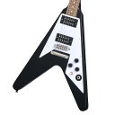 モンスターバンドMETALLICA(メタリカ)のKirk Hammett(カーク・ハメット)が愛用している1979年製フライングVを、Epiphone Inspired by Gibson Custom Shopで再現！ Gibson Custom ShopからリリースされたKirk Hammett 1979 Flying V Ebony Murphy Lab Replica Agedが記憶に新しいですが、ついにEpiphone(Inspired by Gibson Custom Shop)ブランドからもリリース！ カーク・ハメットの1979年製Flying Vは、世界中のメタリカ・ファンにとってお馴染みのギターです。 そのギターはカークにとって初のギブソンであり、ギブソン・ギターへの情熱を確立した記念すべき1本です。購入のきっかけは、カークが当時憧れていた有名なFlying Vプレイヤーに触発されたことと、よりふくよかなサウンドを求めていたことに由来します。 カークはそのオリジナルギターを今でも弾き続けており、『Kill 'Em All』、『Ride the Lightning』、『Master of Puppets』、『...And Justice for All』、『The Black Album』など、初期のメタリカのすべてのアルバムでそのギターを使用しました。 カークのFlying Vはヘヴィメタル界で最も重要なギターのひとつとして高い評価を得ています。 この度エピフォンは、ギブソン・カスタムショップとの連携のもと、カークのオリジナルギターを念入りに再現した Epiphone Kirk Hammett 1979 Flying Vをリリースします。 アイコニックなEbonyカラーは勿論、最新アルバム「72 Seasons」のツアーでも使用しているGibson Custom Shopモデルと同色のPurple Metallicカラーも同時リリースとなります。 カークが所有するオリジナルを忠実に再現している本モデルは、ボリュート付きの1ピース・マホガニーNeck、"Spade"ボタンGroverペグ、カスタムブリッジを採用。 さらにピックアップにはGibson T-Typeハムバッカーを、電装にはCTS製ポットとOrange Dropコンデンサー、Switchcraft製トグル・スイッチを採用しております。 ヘッドストックにはKIRK HAMMETのロゴが入り、ブラック・ハードシェル・ケースが付属いたします。※画像はサンプルです。杢目は1本1本異なります。仕様は予告なく変更される場合がございますので、予めご了承くださいませ。 ■付属品：ハードケース、Epiphoneユーザー登録カード ※ご購入後、同梱されるユーザー登録カードに必要事項をご記入の上、15日以内にギブソン・ジャパンへご郵送ください。ユーザー登録したご本人様に限り、メーカー規定の故障に対して無期限での保証が提供されます。 製品仕様 Body Shape Flying VMaterial MahoganyTop N/AWeight Relief N/ABinding N/ANeck One-piece MahoganyProfile Rounded“C”with VoluteNut width 43mmFingerboard Indian LaurelScale length 628.65mmNumber of frets 22Nut Graph TechInlay Mother of Pearl DotBridge Custom BridgeTailpiece LockTone Stop BarTuners Grover Rotomatic with Spade ButtonPlating NickelNeck pickup Gibson USA Calibrated T-TypeBridge pickup Gibson USA Calibrated T-TypeControls 2Volume, MasterTone, CTS Potentiometers, Orange Drop CapacitorCase Black Hardshell with Red Plush Interior