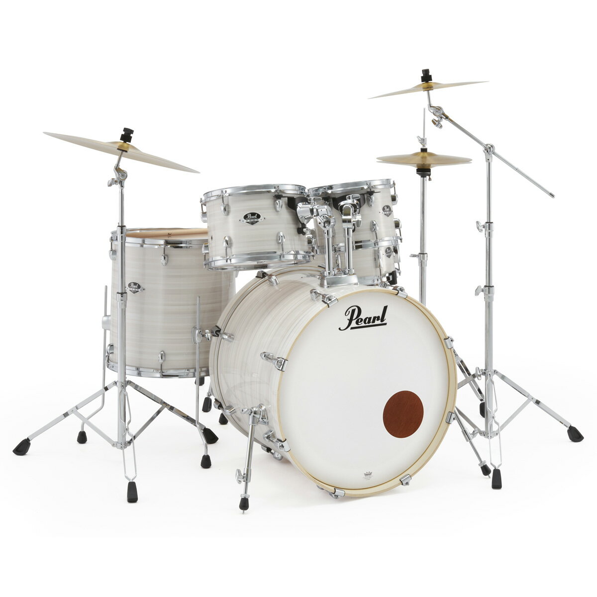 Pearl / EXX725S/CN 777-Slipstream White シンバル付きドラムフルセット スタンダードサイズ【お取り寄せ商品】