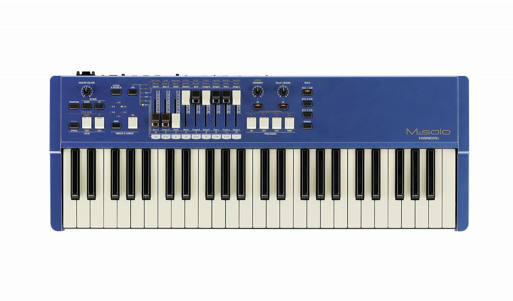 HAMMOND ハモンド / M-solo BLE【セカンドロット限定カラーモデル】49鍵盤ハモンド ドローバーキーボード《予約注文/6月発売予定》【PNG】