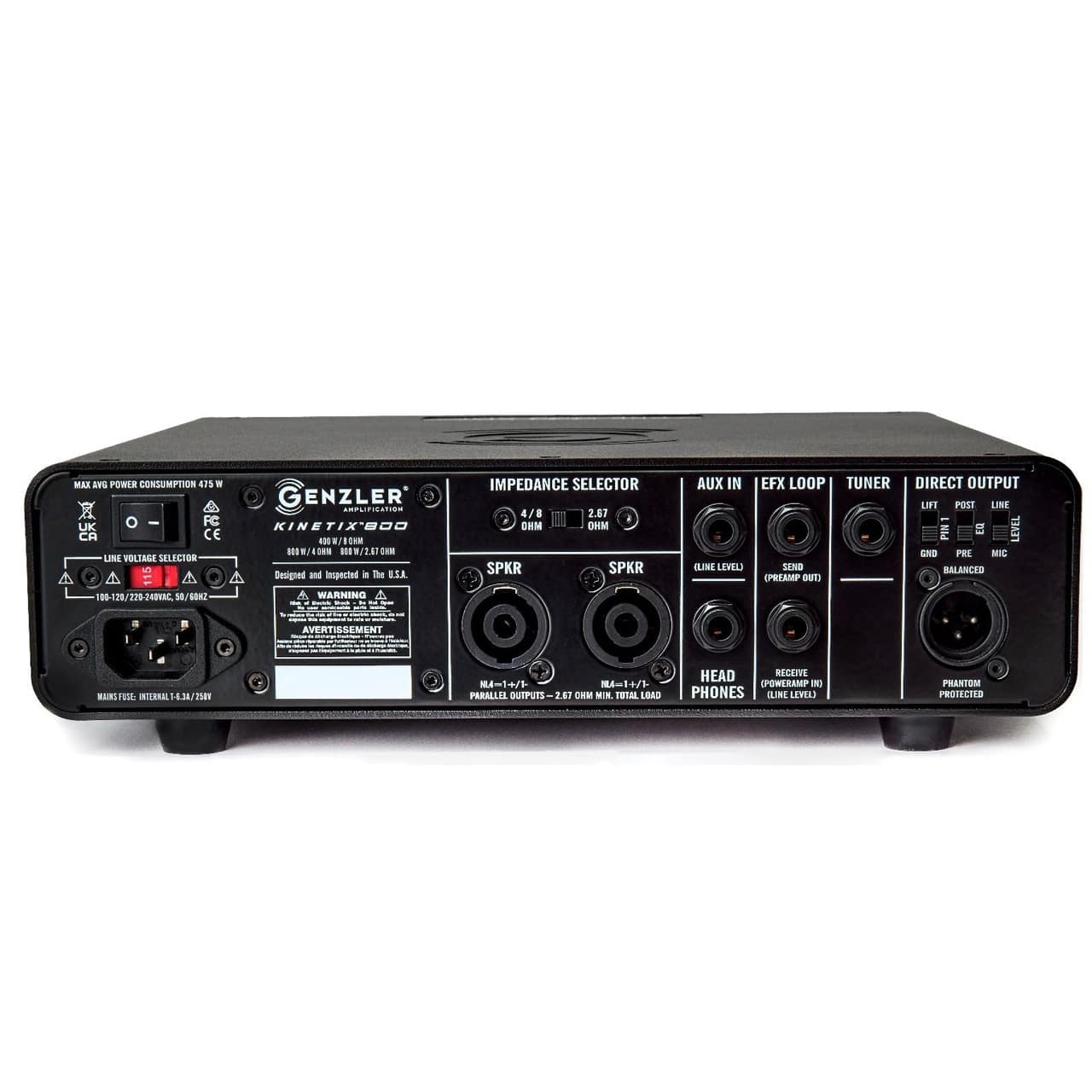 《セール品》GENZLER / KINETIX 800 真空管プリアンプ クラスD 800W ベースヘッドアンプ【PNG】 ishibashi-10192088 イシバシ楽器 WEB SHOP サンプル画像2