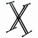 KIKUTANI キクタニ / KS-29WA BLK 組み立て式 スチール製 XX型キーボード・スタンド【PNG】(2)