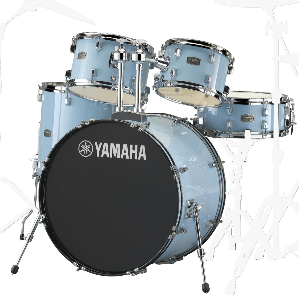 YAMAHA / RDP2F5 GPUグロスパールブルー ライディーン ドラム シェルセット 22BD【お取り寄せ商品】【PNG】