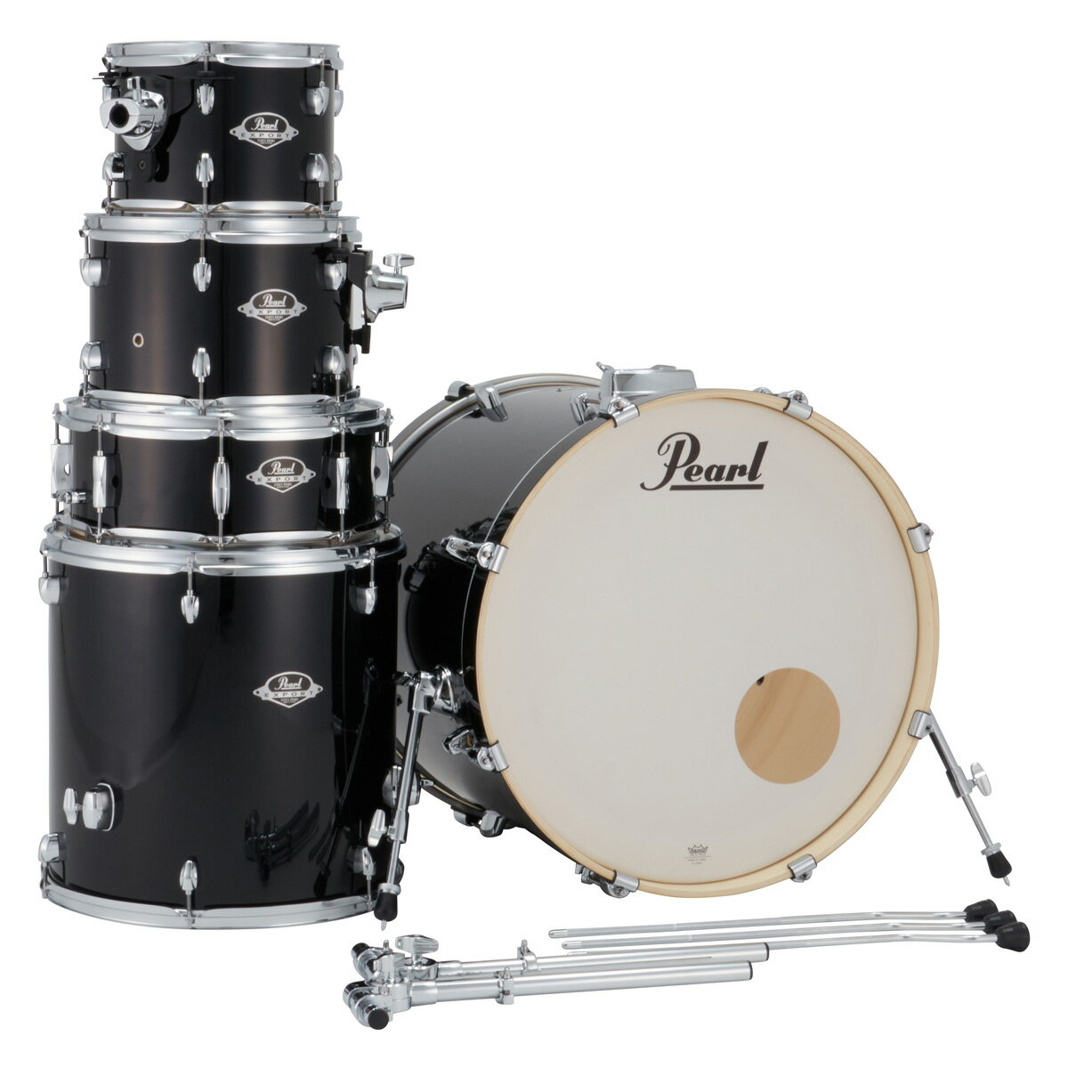 Pearl / EXX725SPN/C #31 ジェットブラック エクスポート ドラムシェルパック【お取り寄せ商品】