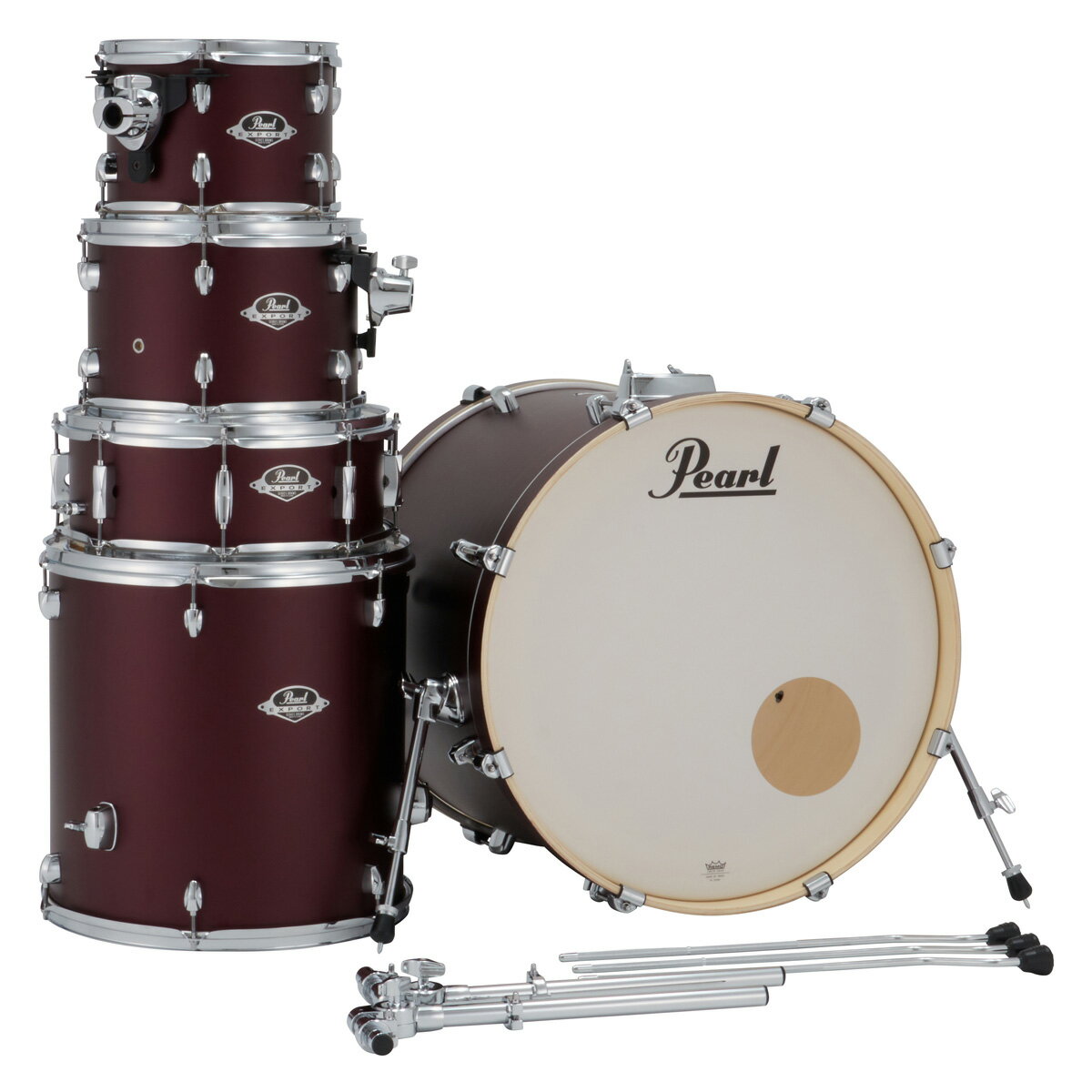 Pearl / EXX725SPN/C #864 サテンスカーレット エクスポート ドラムシェルパック【お取り寄せ商品】