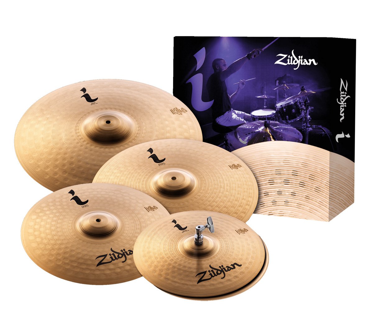 I Family - I Pro Gig Pack 『プロ・ギグパック』は、スタンダードギグパック（品番：ILHSTD）に 18”クラッシュを追加した、表現力を最大限に高めるパッケージです。 スタジオやスクールなどでも多く採用される定番の、いわゆる「3シンバル構成」です。*1 さらに幅広いジャンルの音楽に対応します。 パックの内容 14” ハイハット、16”クラッシュ、18”クラッシュ、20”ライド i Familyシリーズについて i Familyは、トルコ語『イルハム(インスピレーション)』から名付けられ、プレイヤーの表現の幅を広げるサウンドデザインとなっております。 i Familyは現在の音楽シーンにマッチするウェイトとプロファイル、そして新鮮なFXサウンドを備えた充実のシリーズです。 留意事項 ※カタログ画像は実際の色味と異なって見える場合がございます。 ※画像のハイハットクラッチは付属しません。 ※パッケージのデザインは予告なく変更されることがございますのであらかじめご了承ください。 *1）クラッシュ2枚とライドが1枚のシンバル構成を慣例で「3シンバル」と表しています。