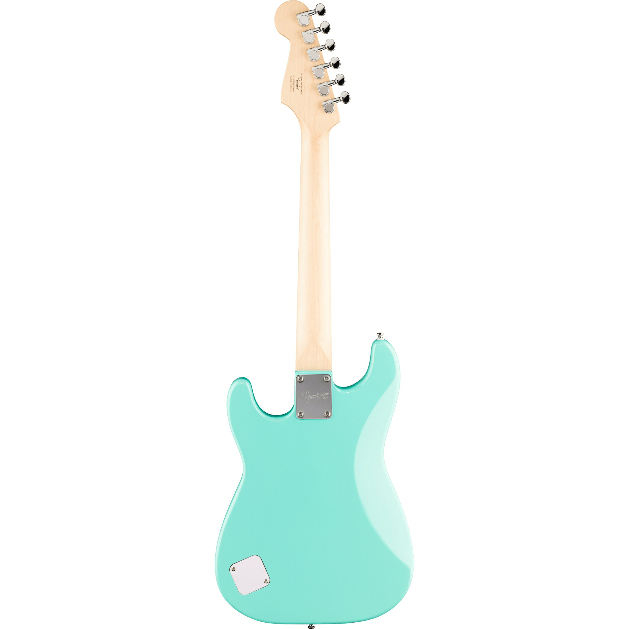 Squier by Fender / Mini Stratocaster Maple Fingerboard White Pickguard Sea Fo...