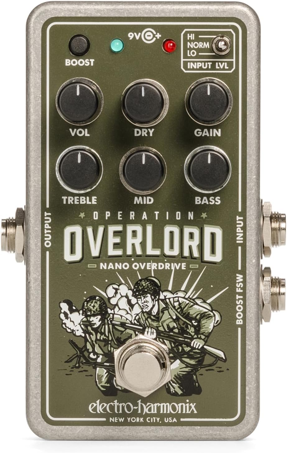 electro-harmonix / Nano Operation Overlord Allied Overdrive ［ギター、ベース、キーボードに対応］オーバードライブ エレクトロハーモニクス 