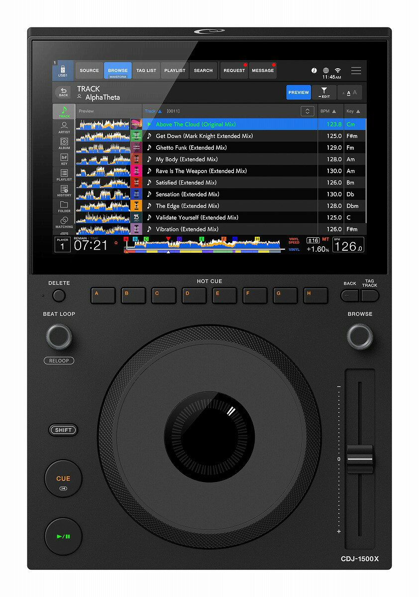 AlphaTheta / CDJ-1500X DJプレーヤー《予約注文/7月29日 発売予定》【PNG】