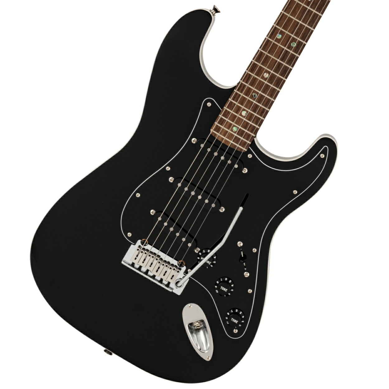 日本製フェンダーより限定シリーズ"Active Modern"登場！ Made in Japan Limited Active Modernシリーズは、ハイエンドギター/ベースを好み、演奏性とサウンドクオリティの両立を求めるプレイヤーのために開発された、モダンスタイルの新たな選択肢です。 音楽の歴史を築いてきたFenderの象徴であるシングルコイルサウンドを基軸としながら、新開発のアクティブ”SILENCOIL System”を搭載。 シングルコイル本来のトーンを損なうことなくハムノイズを低減し、現代の演奏環境に求められる快適性、静粛性、そして幅広いサウンドバリエーションを高い次元で実現しています。 ネックには、新設計のヒールカット、滑らかな演奏性を実現するフィニッシュ、コンパウンドラジアス指板を採用。 ローポジションでのコードプレイからハイポジションでのテクニカルなリードプレイまで、ポジションを問わず快適な演奏性を提供します。 新開発の”SILENCOIL System”は、シングルコイルピックアップ本来の繊細なニュアンスや明瞭なアタックを維持しながら、独立したコイルが拾ったハムノイズのみを打ち消す信号をピックアップのグラウンド側から送り込むことで、クリアで立体感のあるサウンドを実現します。 また、ピックアップの種類に依存しないシステム設計のため、将来的にピックアップを交換した場合でも”SILENCOIL System”の効果を維持することが可能です。 さらに、シングルコイルピックアップの巻き数を増やした状態をシミュレートするクリーンブースト機能”ターボトーン”を搭載。通常時の繊細でクリアなトーンから、太く力強いサウンドへ瞬時に切り替えることができ、クリーン、クランチ、ドライブまで幅広い音楽スタイルに対応します。 Made in Japanならではの精密なクラフトマンシップと現代的な機能性を融合した本シリーズは、伝統的なFenderサウンドを継承しながら、より自由で表現力豊かな演奏を求めるプレイヤーに向けたモダンスタイルのギターです。 付属品：ギグバッグ、トレモロアーム、調整用レンチ、メーカー保証書 ※画像はサンプルです。 主な仕様： Body Material AlderBody Finish Gloss PolyesterNeck Maple, Modern “C”Neck Finish Satin Urethane Finish on Back, Gloss Urethane Finish on FrontFingerboard Rosewood, 9.5” to 14” Compound Radius (241 mm-355.6 mm)Frets 22, Medium JumboPosition Inlays Abalone Dot (Rosewood)Nut (Material/Width) Bone, 1.650” (42 mm)Tuning Machines Deluxe Cast/Sealed LockingScale Length 25.5” (648 mm)Bridge 2-Point Deluxe Synchronized Tremolo with Pop-In ArmPickguard 3-Ply BlackPickups Premium Vintage-Style Late 60s Single-Coil Stratocaster (Bridge), Premium Vintage-Style Late 60s Single-Coil Stratocaster (Middle), Premium Vintage-Style Late 60s Single-Coil Stratocaster (Neck)Pickup Switching 5-Position Blade Position 1. Bridge Pickup, Position 2. Bridge and Middle Pickup, Position 3. Middle Pickup, Position 4. Middle and Neck Pickup, Position 5. Neck PickupControls Master Volume(Push / Push), Master Tone, Gain for Turbo ToneControl Knobs BlackHardware Finish Nickel/ChromeStrings Nickel Plated Steel (.009-.042 Gauges)Case/Gig Bag Included Deluxe Gig Bag