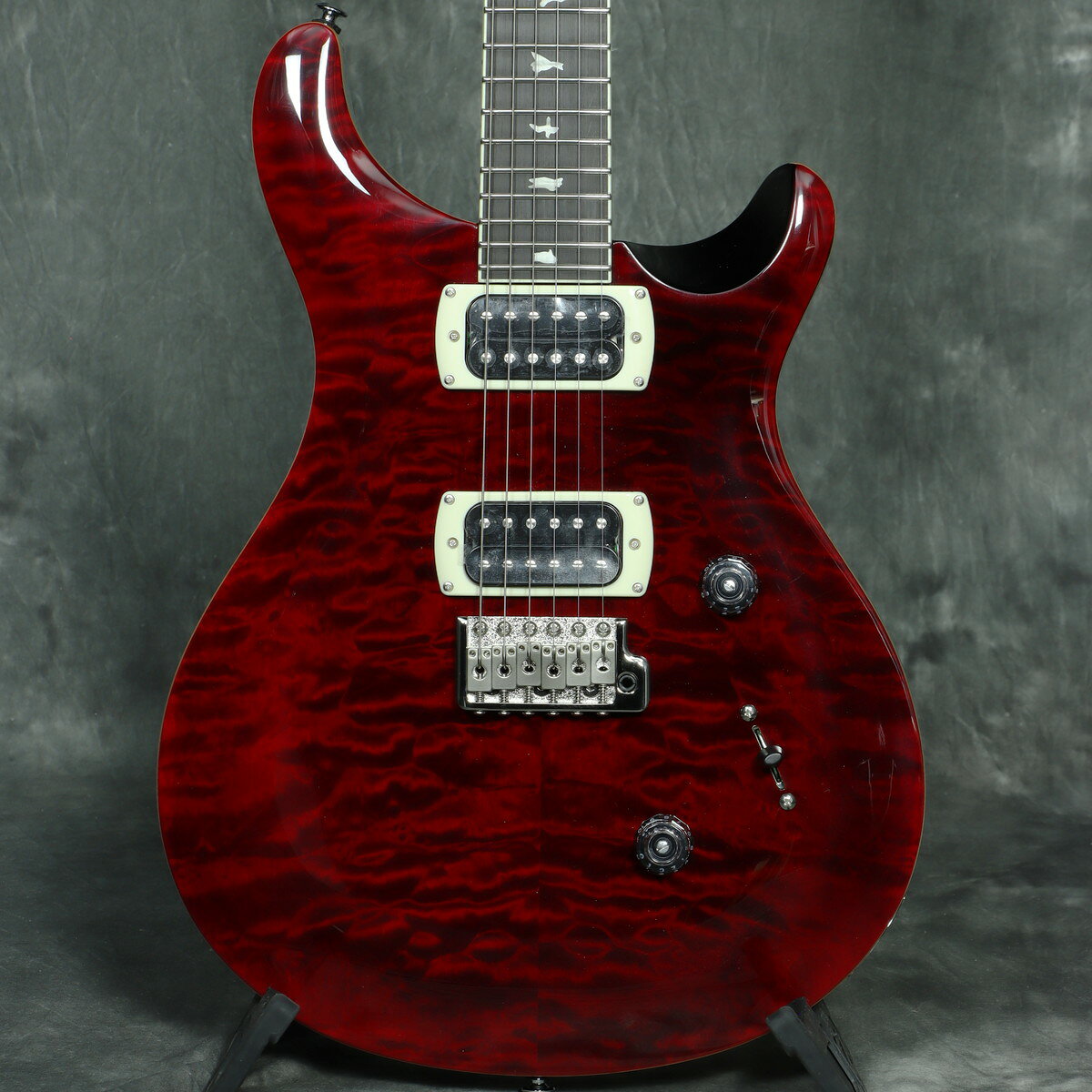 Paul Reed Smith / 2026 SE Custom24 Quilt Package -Black Cherry-【3.44kg】[S/N CTII023882]【Ishibashi Exclusive】《PRS弦プレゼント！》【PNG】