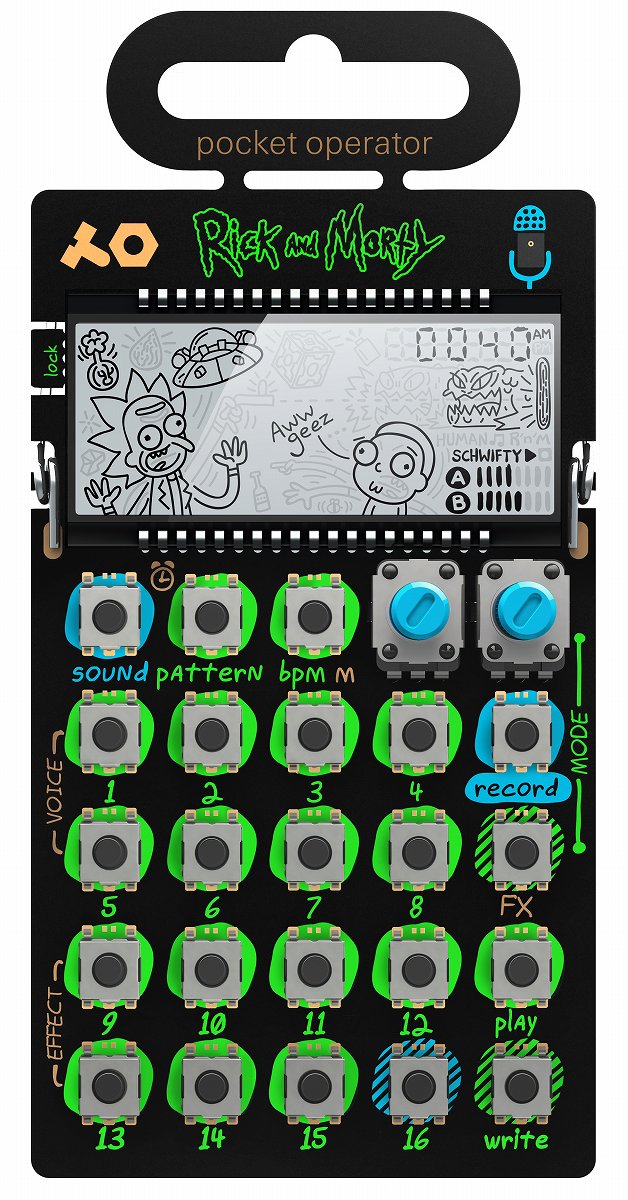 【あす楽対象商品】Teenage Engineering / PO-137 Rick & Morty ポケットシンセサイザー