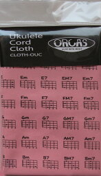 ORCAS オルカス / UKULELE CHORD CLOTH PINK ウクレレコードクロス ピンク