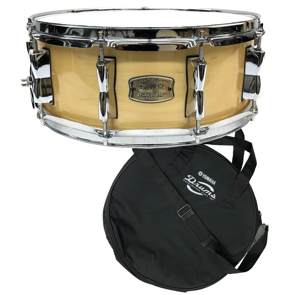 【あす楽対象商品】YAMAHA SBS1455NW ヤマハ ステージカスタム スネアドラム ナチュラルウッド 14x5.5 スネアバッグ付き