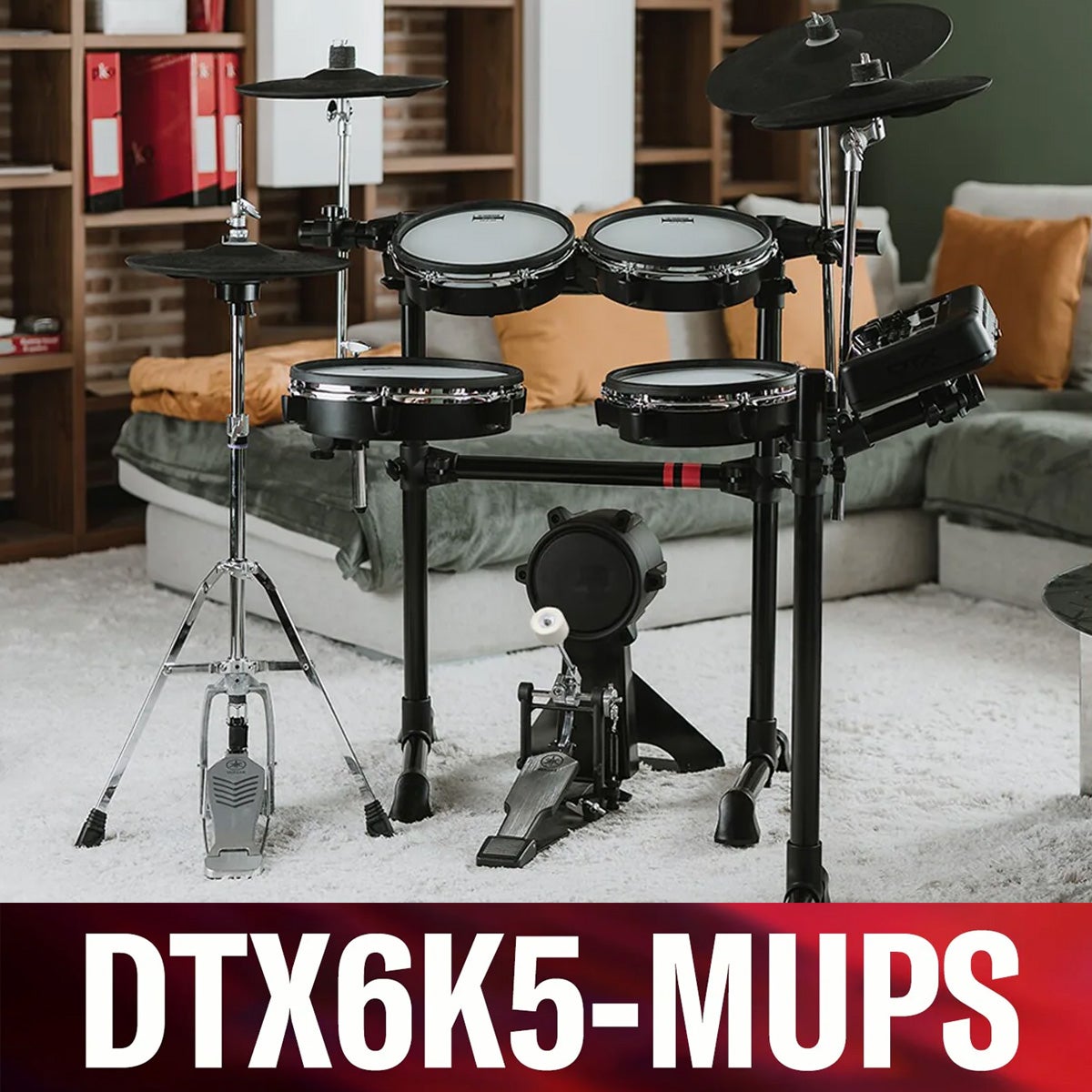 【純正ヘッドホン付き】YAMAHA / DTX6K5-MUPS 電子ドラムキット【ヘッドホン・プレゼントキャンペーン】【PNG】