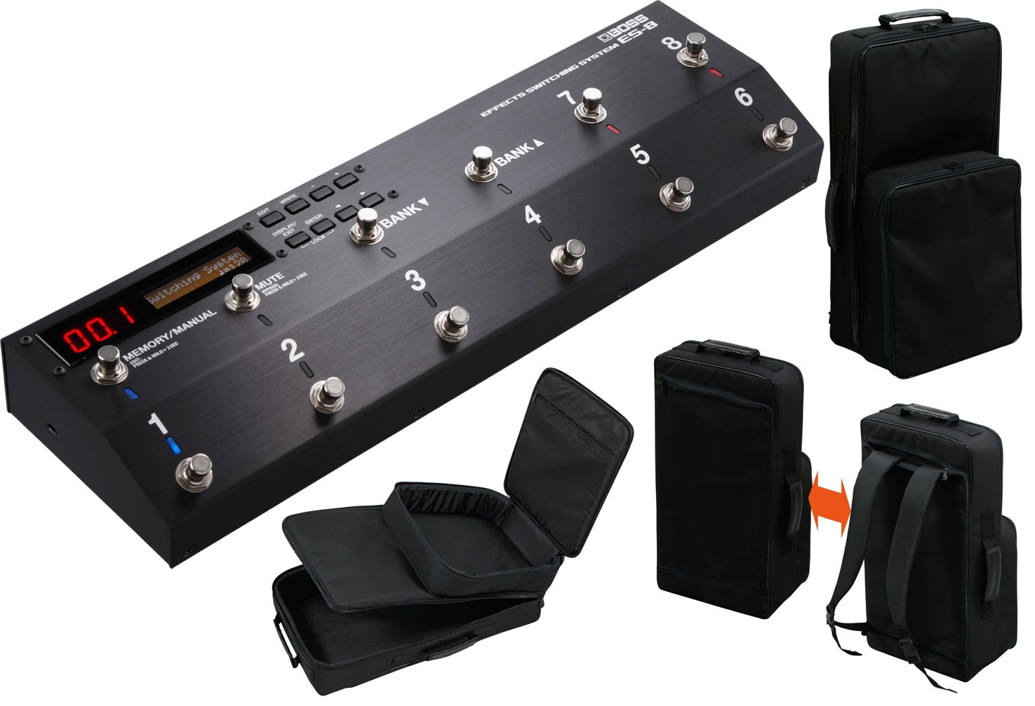 乐天商城 - ［汎用型キャリーバッグ同時購入セット］BOSS / ES-8 Effects Switching System + EFXBP-01 スイッチャー スイッチングシステム ボス ES8【YRK】