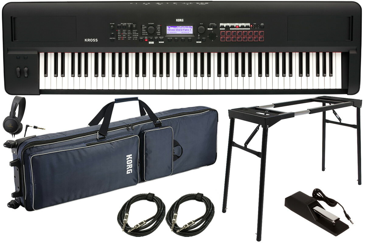 KORG コルグ / KROSS2-88 MB (スーパー・マット・ブラック)【スタートセット！】88鍵盤 オール・イン・ワンシンセサイザー
