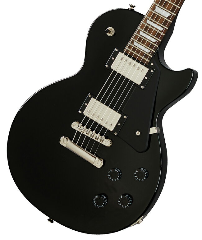 Epiphone最新現行ラインナップ！ エピフォン・レスポール・スタジオは、“Inspired by Gibson”コレクションを構成する1モデルです。 80年代にリリースされた製品の現代版として位置づけられており、もともとはクラシックなデザインのレスポール・サウンドを追求していますが、余分な装飾（バインディングなど）は省き、ボディにはウルトラモダンウェイトリリーフを施し、より軽量なギターを求めているプレイヤー層に向けたモデルです。 エピフォンの開発によるアルニコ Classic（ネック）＆ アルニコClassic Plus（ブリッジ）のハムバッカー・ピックアップを搭載！ ファースト・ギターにオススメの価格帯ですので、ギブソン直系エピフォンでギターデビューしてみてはいかがでしょうか。 新品、正規輸入品です。※画像はサンプルです。杢目は1本1本異なります。また、仕様は予告なく変更される場合がございますので、予めご了承くださいませ。 ■付属品：ソフトケース、epiphoneユーザー登録カード ※ご購入後、同梱されるユーザー登録カードに必要事項をご記入の上、15日以内にギブソン・ジャパンへご郵送ください。ユーザー登録したご本人様に限り、メーカー規定の故障に対して無期限での保証が提供されます。 製品仕様 Body ShapeLes Paul Body MaterialMahogany TopMaple Cap with Plain Maple Veneer BindingNone Weight ReliefUltra Modern FinishGloss Neck MaterialMahogany Profile60s SlimTaper Scale Length24.75" Fingerboard MaterialIndian Laurel Fingerboard Radius12" Number Of Frets22 FretsMedium Jumbo Nut MaterialABS Nut Width1.693" InlaysTrapezoid JointGlued In Hardware FinishNickel Tuner PlatingNickel BridgeLockTone Tune-O-Matic TailpieceLockTone Stop Bar Tuning MachinesGrover Rotomatic PickguardBlack TrussRodAdjustable Truss Rod CoverEpiphone Bell Shape with "Studio" Control KnobsBlack Speed Knobs Switch TipBlack Jack Plate CoverNickel Plated Metal Control CoversBlack Strap Buttons2 - bottom and shoulder Mounting RingsBlack Neck PickupEpiphone Alnico Classic PRO Humbucker Bridge PickupEpiphone Alnico Classic PRO Humbucker Controls2 Volume with Coil Split, 2 Tone with CTS Potentiometers Pickup Selector3-way Epiphone Toggle Output Jack1/4" Epiphone Heavy Duty