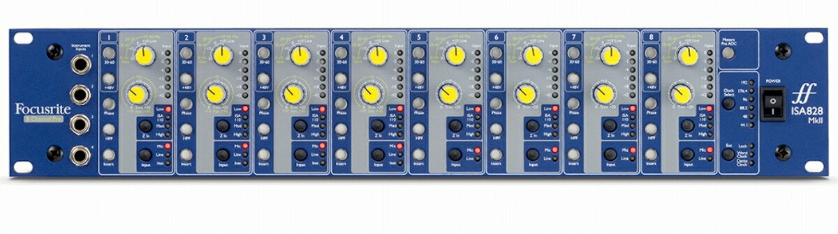 Focusrite フォーカスライト / ISA 828 MkII 8チャンネルISAマイクプリアンプ【お取り寄せ商品】