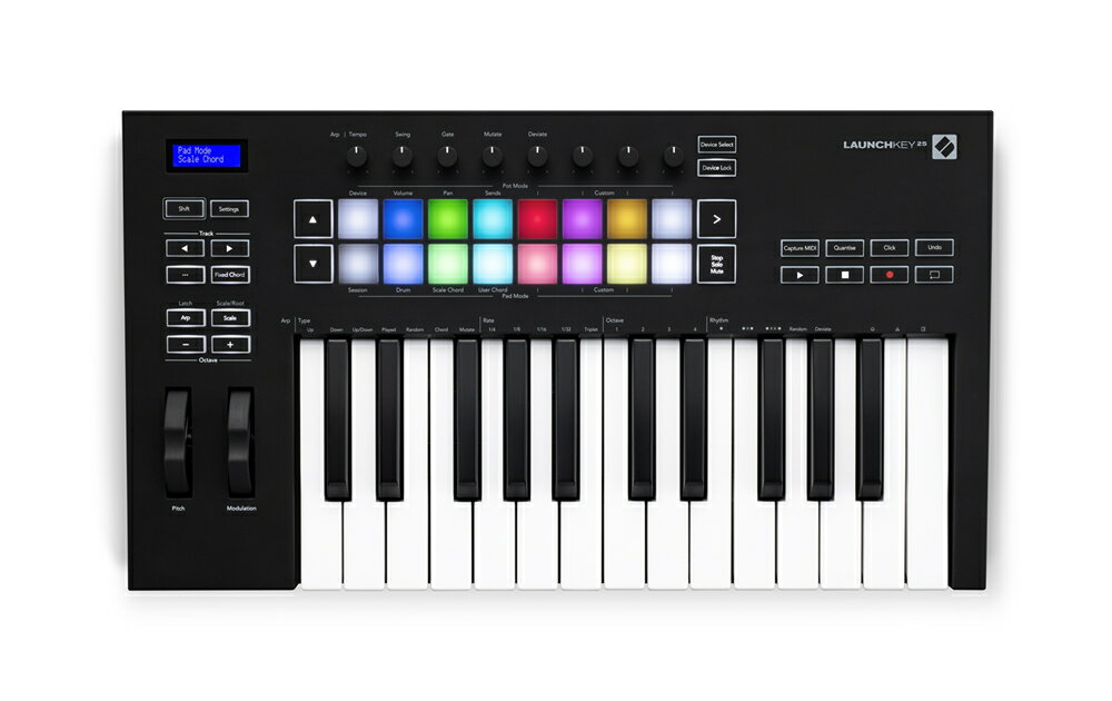 【あす楽対象商品】novation ノベーション / Launchkey25 MK3 MIDIキーボードコントローラー【YRK】