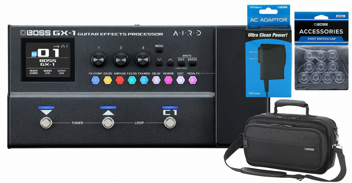 BOSS / GX-1 Guitar Effects Processor [アダプター(PSA-100S2) + キャリングケース(CB-BM-S) + (FS...