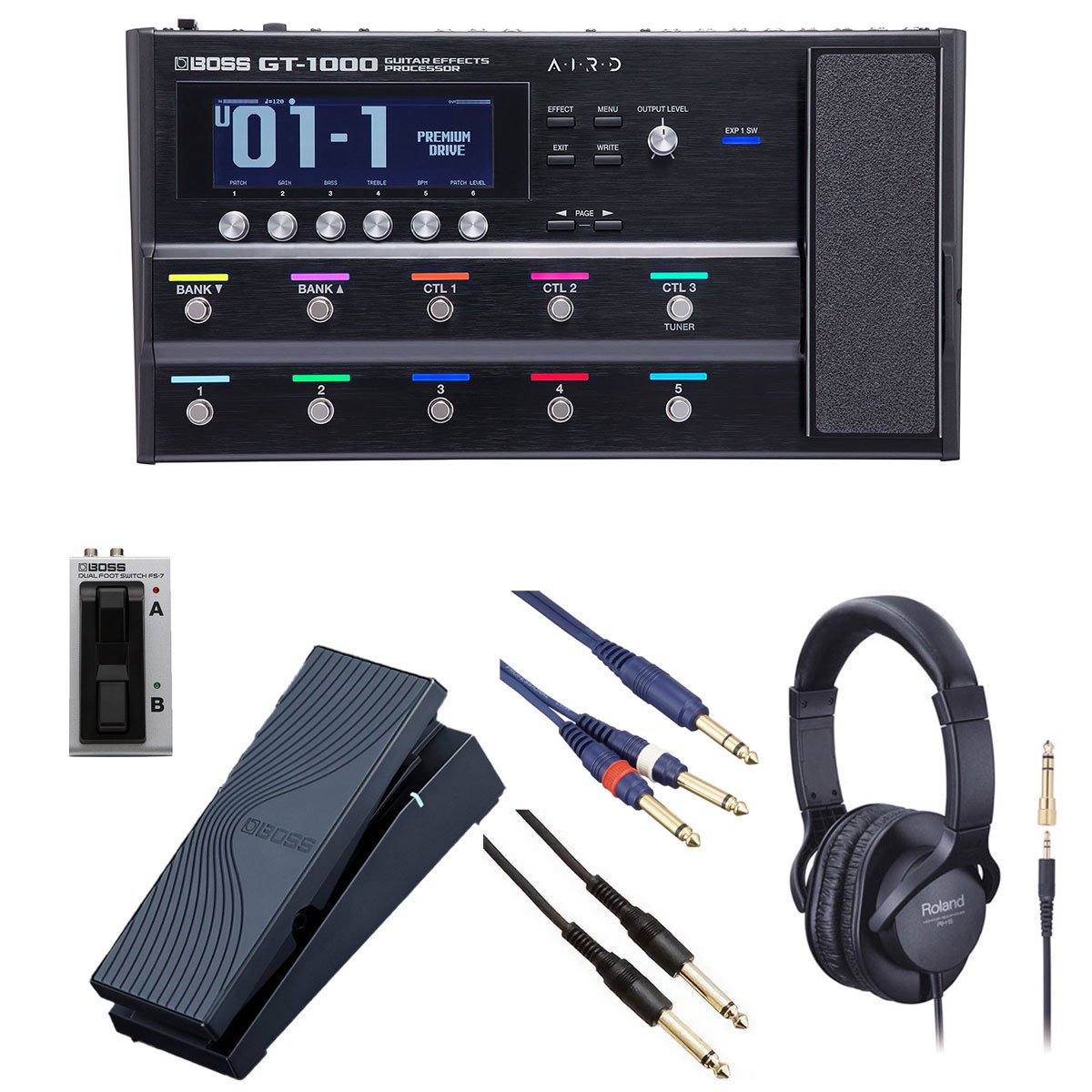 乐天商城 - BOSS / GT-1000 [自由自在にサウンドメイクセット] FS-7 + EV-1-WL【YRK】【PTNB】