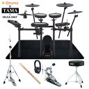【当店人気商品】【ペダルや椅子の品質にもこだわったセット】Roland / TD-17KVX2 + MDS-COM xTAMAセット w/SELVAマット【すぐに使えるフルセット】【PNG】