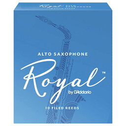 DAddario Woodwinds / RICO ROYAL アルトサックス用リード 10枚入 リコ ロイヤル ダダリオ 2 1/2 [LRICRYAS2.5]【お取り寄せ商品】