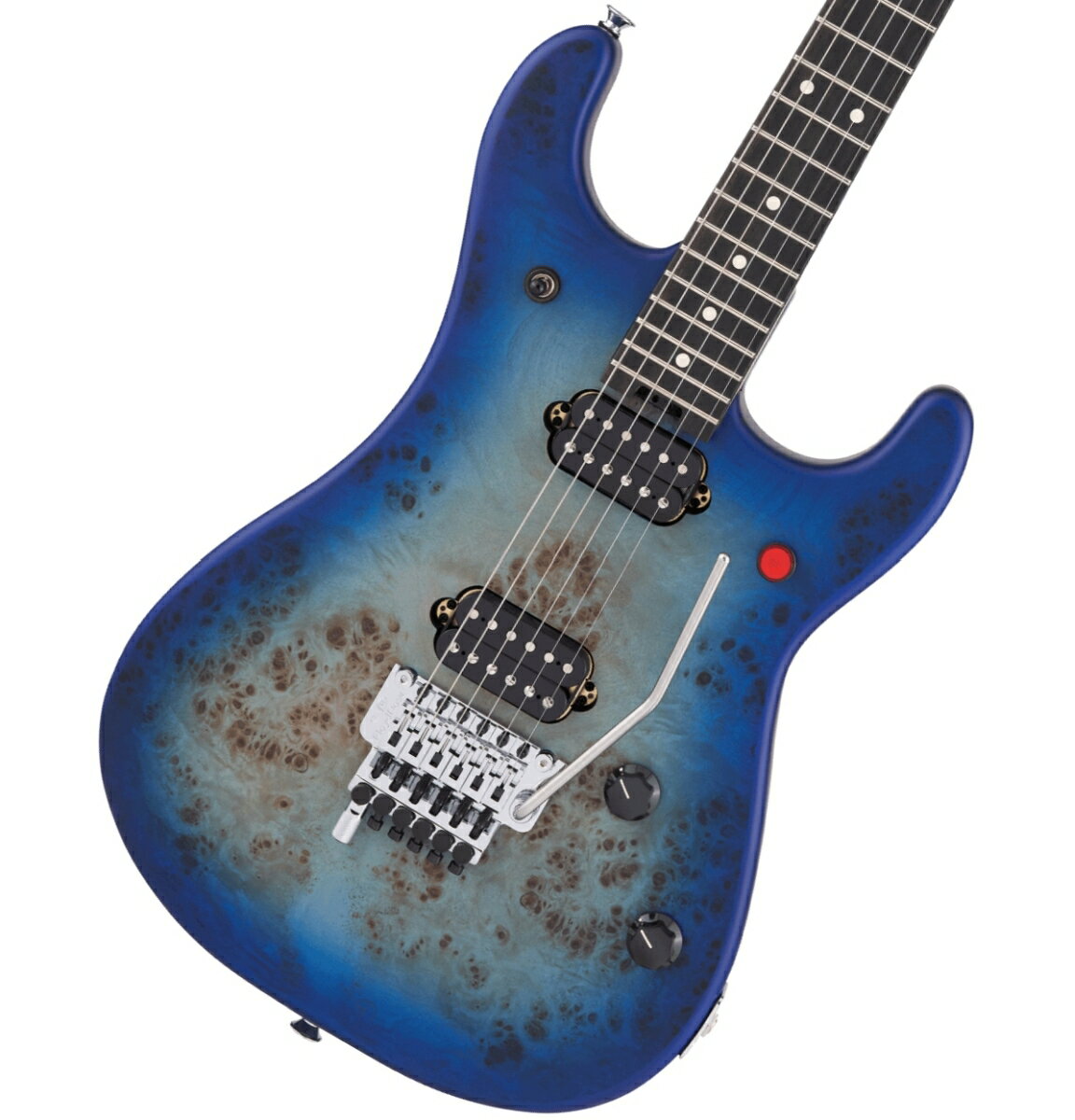 《WEBSHOPクリアランスセール》EVH / 5150 Series Deluxe Poplar Burl Ebony Fingerboard Aqua Burst イーブイエイチ《+4582600680067》 OFFSALE 【PNG】