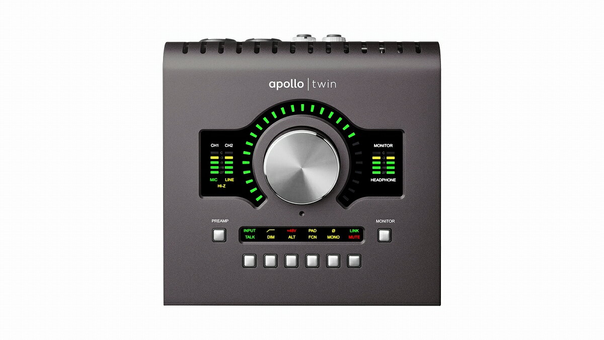 Universal Audio / Apollo Twin MkII Duo Heritage Edition Thunderbolt オーディオ インターフェース【お取り寄せ商品】【PNG】
