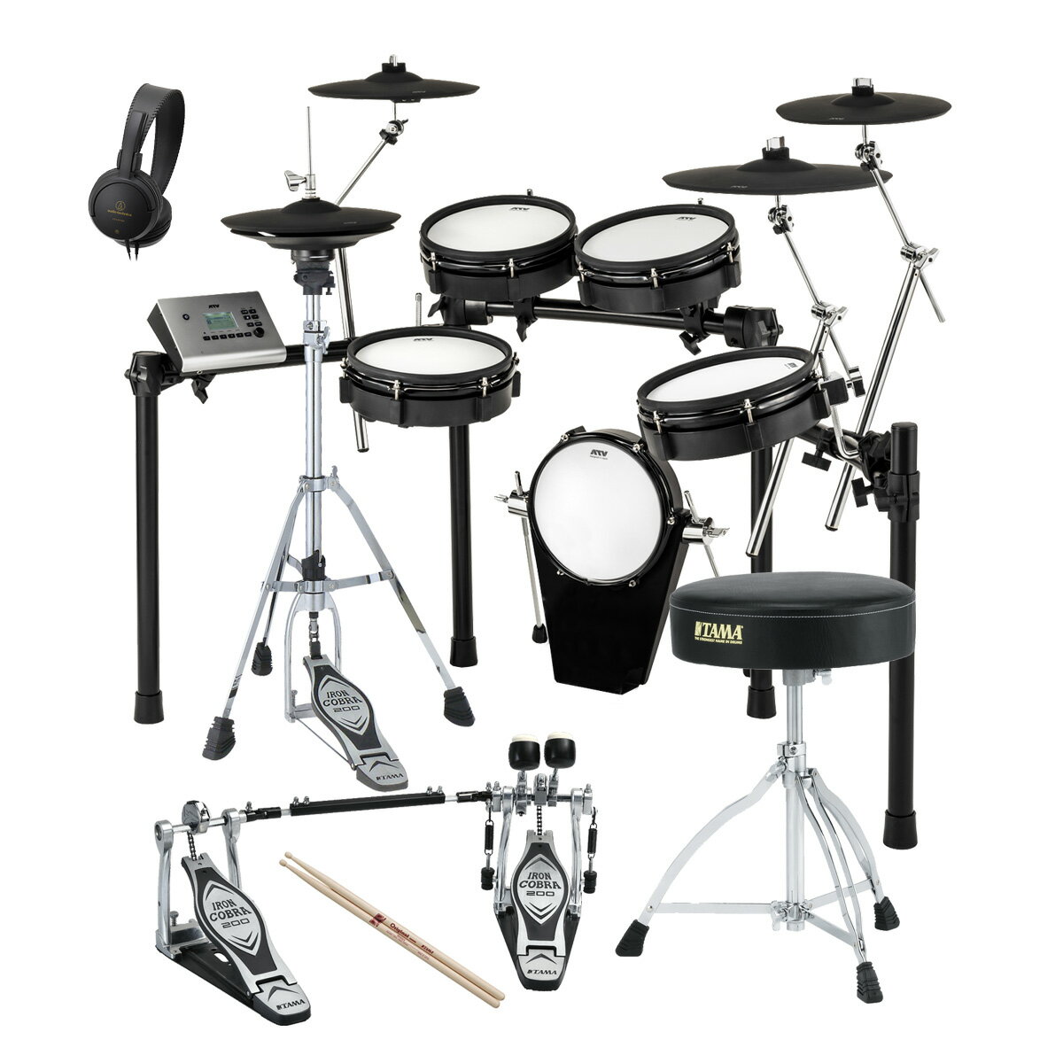 ATV / EXS-3CY 3シンバル TAMAツインペダル・スターターパック【お取り寄せ商品】