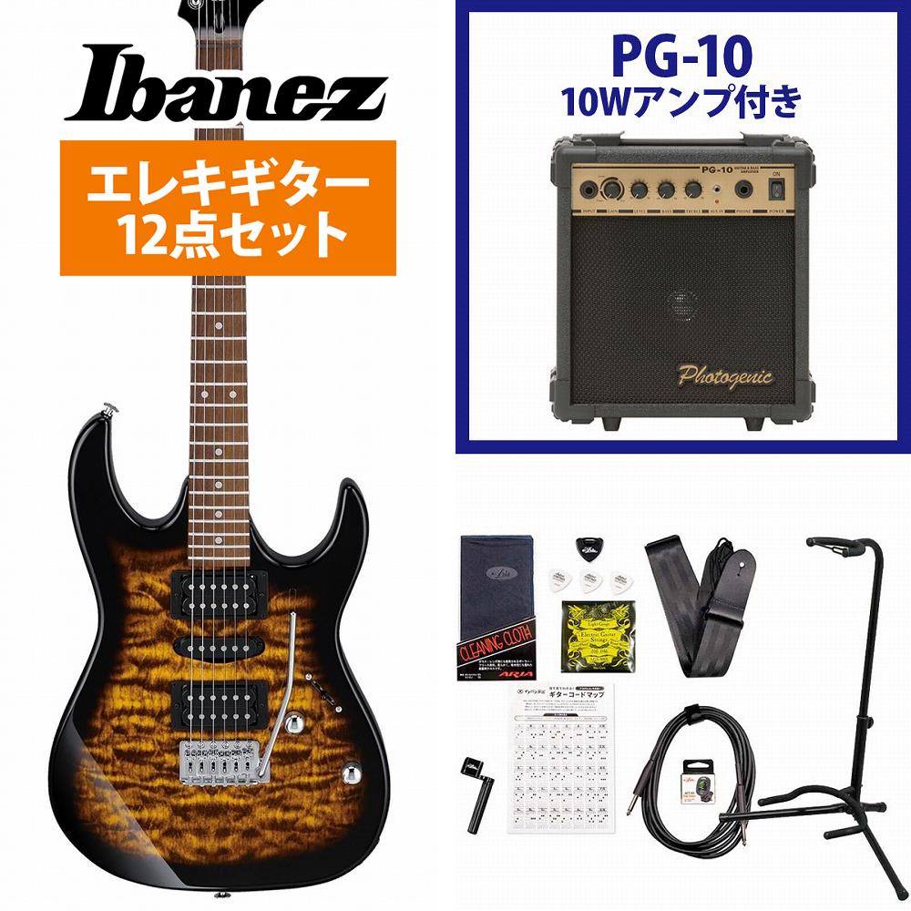 Ibanez / GRX70QA-SB Sunburst GIO Series ACoj[Y p ؂ȃLggbv PG-10AvtGLM^[S҃Zbgs+4582600680067tsXgbvv[g!/+2100000692644t