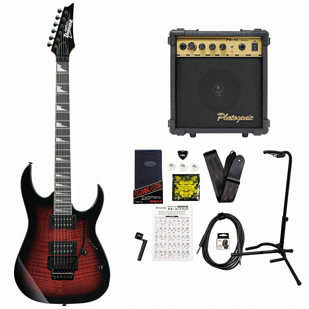 Ibanez / Gio GRG320FA-TRB (Transparent Red Burst) ACoj[Y PG-10AvtGLM^[S҃ZbgyYRKz