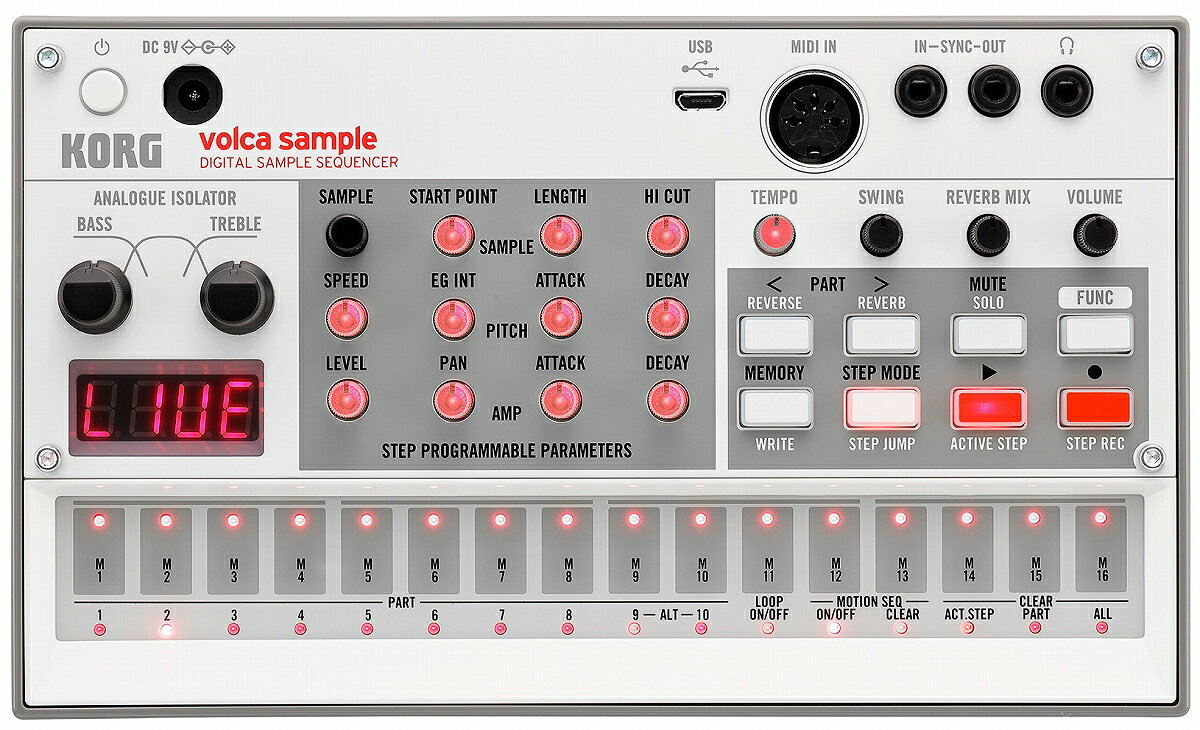 KORG コルグ / VOLCA-SAMPLE2【専用ACアダプターセット！】 サンプルシーケンサー