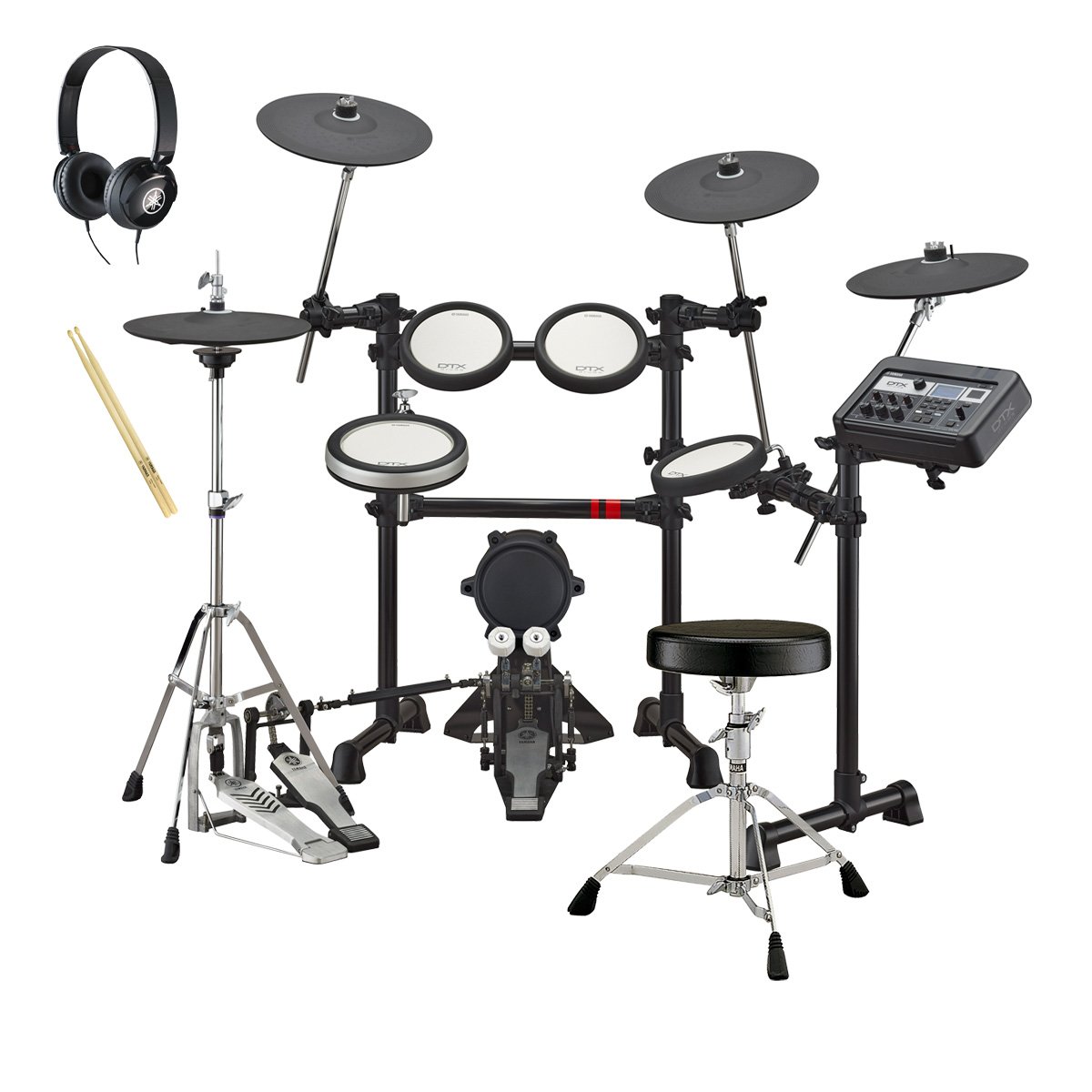 YAMAHA / DTX6K3-XUPD(ツインペダル) すぐに使えるメーカー純正スティックとヘッドホンセット【PNG】