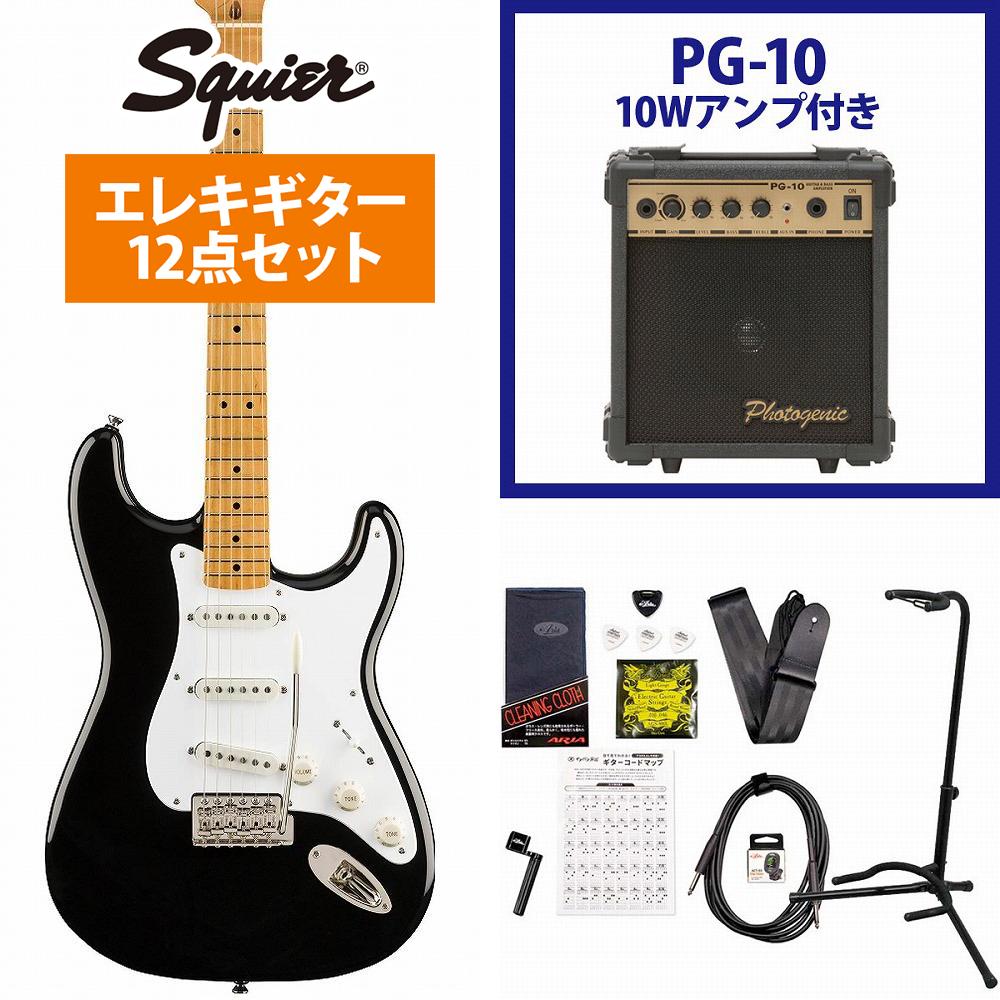 Squier by Fender / Classic Vibe 50s Stratocaster Maple Fingerboard Black PG-10AvtGLM^[S҃ZbgyYRKzs+4582600680067t