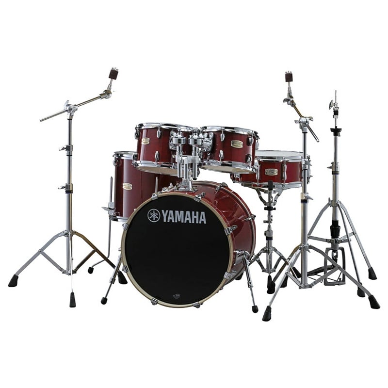 YAMAHA / SBP0F5 CRクランベリーレッド【20BD】ドラムシェルセットとHW780ハードウェアセット【お取り寄せ商品】【PNG】
