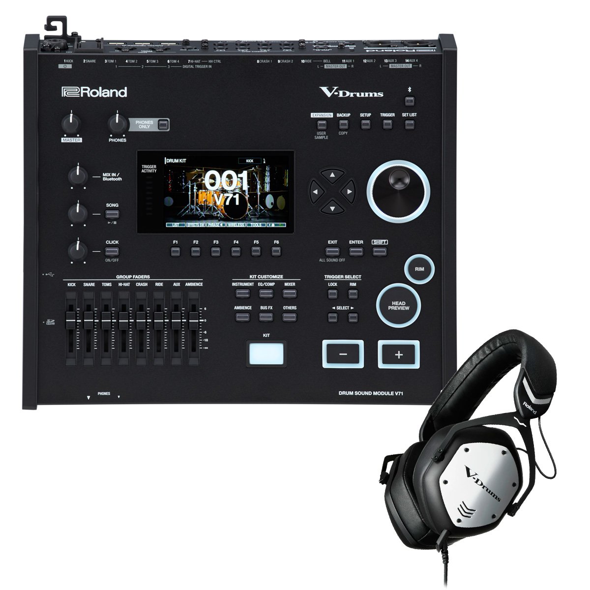 Roland / V71 ドラム音源モジュール Vドラム・ヘッドホンセット