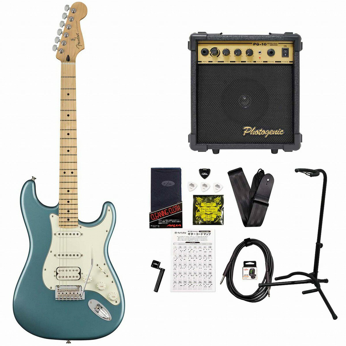 Fender / Player Series Stratocaster HSS Tidepool Maple PG-10AvtGLM^[S҃ZbgyYRKzs+4582600680067t