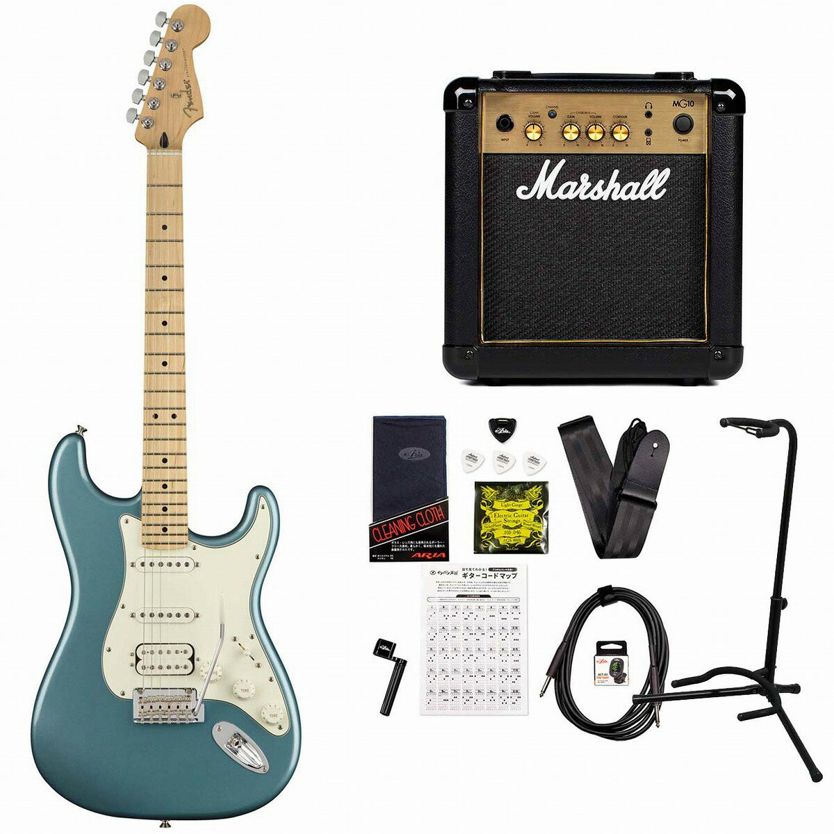 Fender / Player Series Stratocaster HSS Tidepool Maple MarshallMG10AvtGLM^[S҃ZbgyYRKzs+4582600680067t
