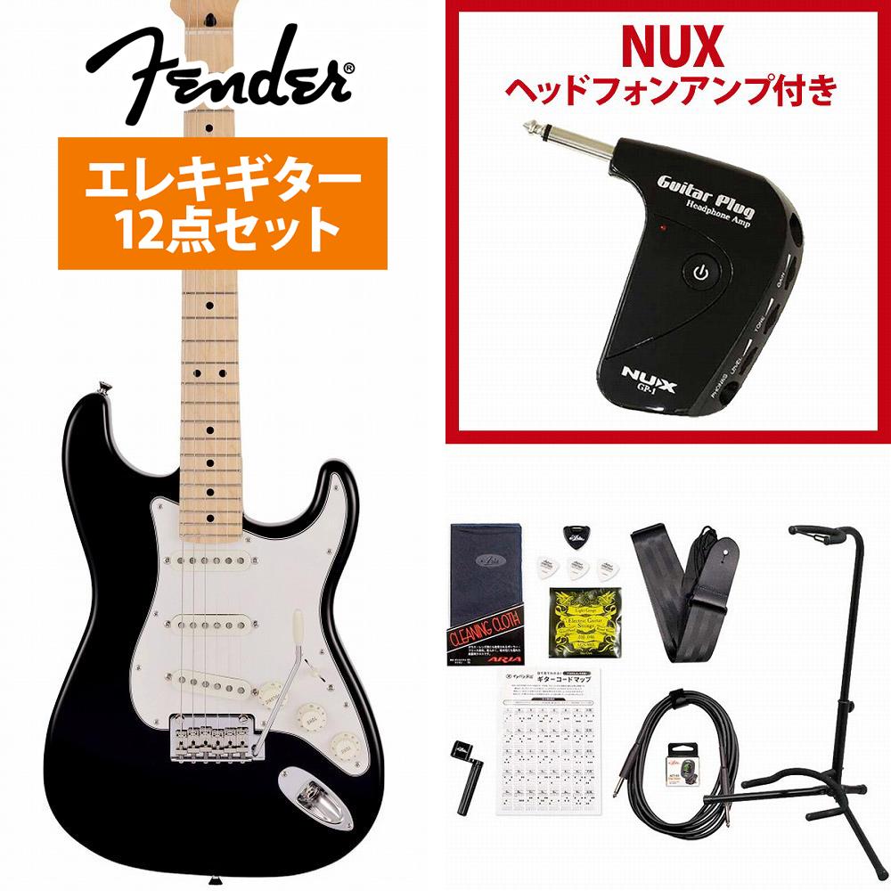 Fender / Made in Japan Junior Collection Stratocaster Maple Fingerboard Black GP-1AvtGLM^[S҃Zbgs+4582600680067t