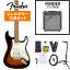 Fender / Player Series Stratocaster HSS 3 Color Sunburst Pau Ferro FenderFrontman10G°쥭鿴ԥåȡ+4582600680067