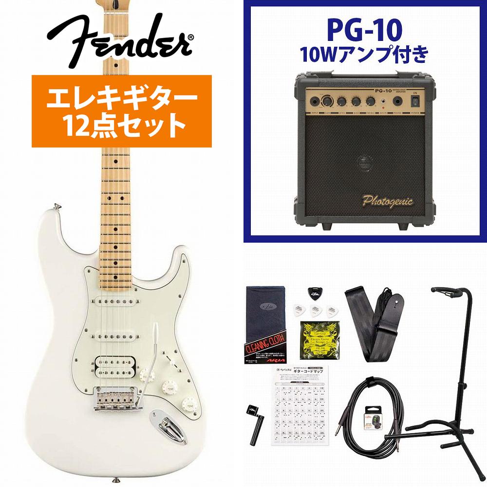 Fender / Player Series Stratocaster HSS Polar White Maple PG-10°쥭鿴ԥåȡ+4582600680067